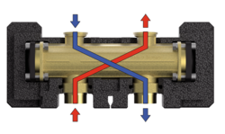 HYDRAULICKÝ ODDĚLOVAČ - PRO HORIZONTÁLNÍ DISTRIBUČNÍ ROZDĚLOVAČ  DN 25