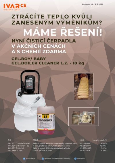 AKCE Čisticí čerpadla