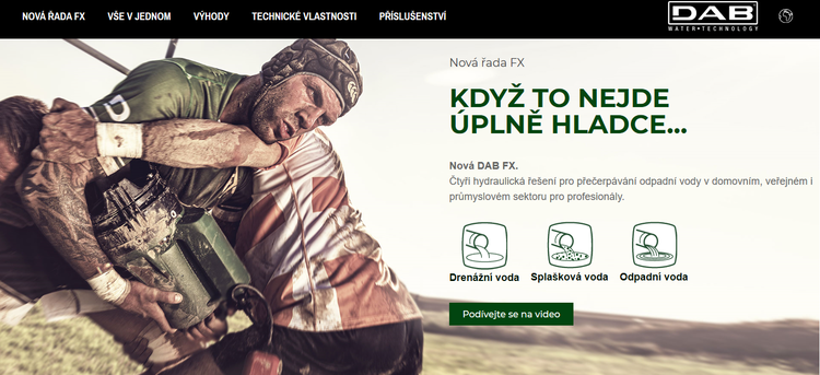 Nové microsite k čerpadlům řady FX a DTRON