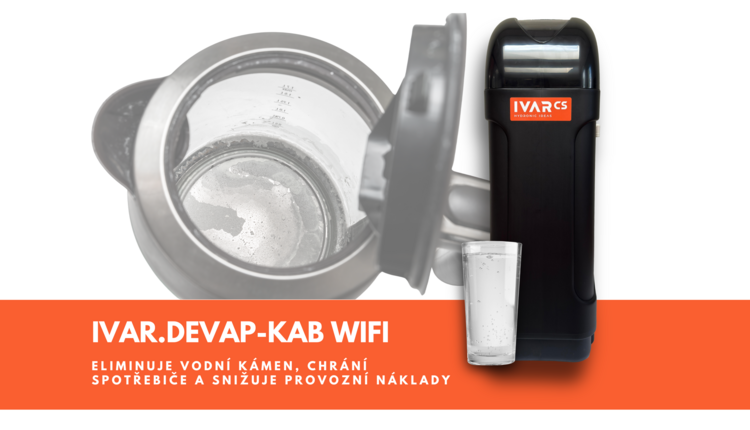 Kabinetní změkčovač vody IVAR.DEVAP-KAB WIFI – moderní řešení pro tvrdou vodu
